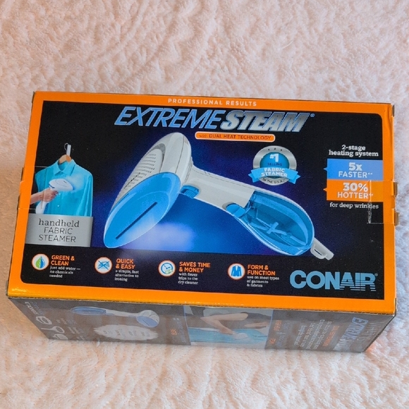 Conair Extreme Steam Handheld Steamer w/Dual Heat Technology. 5xFaster/30%Hotter - Picture 8 of 12